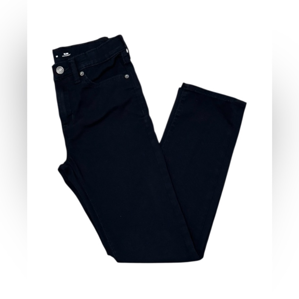 Old Navy Slim stretch boy's trousers with waist adjuster, size 12, Jeans black